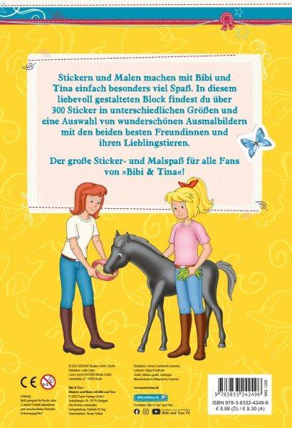 Bibi & Tina: Stickern und Malen mit - Sticker- und Malblock