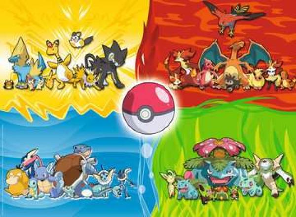 Pok&eacute;mon Typen - Puzzle - 150 Teile