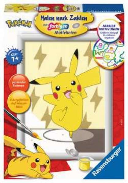 Malen nach Zahlen - Pikachu