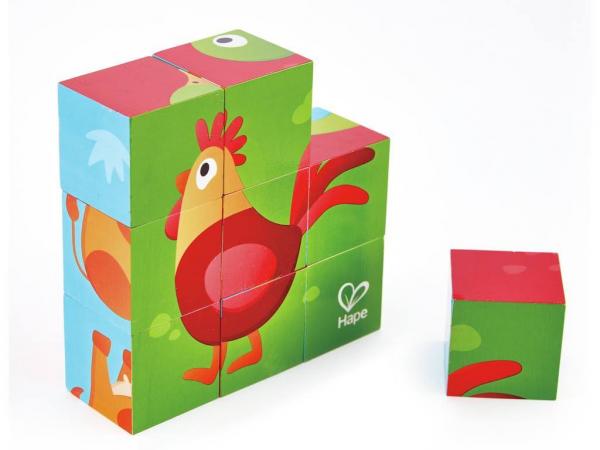 Hape - Block puzzle farm