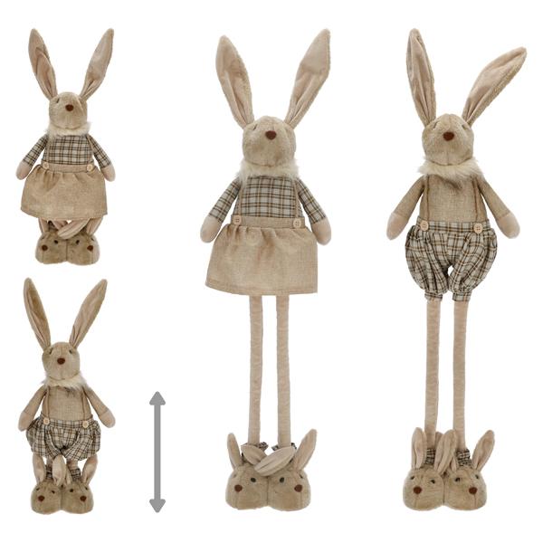 Osterhase, Hasenschuhe, teleskop Beine, 2/s, ca. 88cmH 