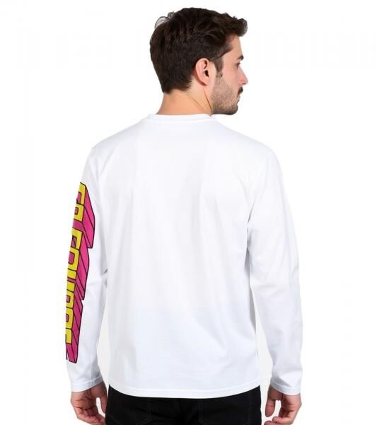 RE:COVERED X nickelodeon Herren Langarm-Shirt SpongeBob Schwammkopf Design Baumwoll-Pullover Rundhals-Shirt RCVCM688 Wei&szlig;