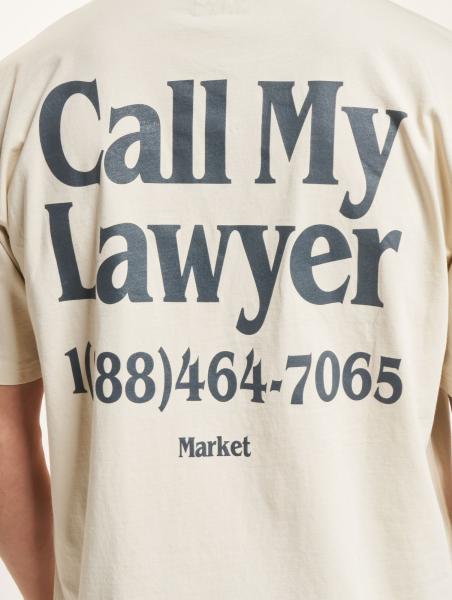 Market Rufen Sie meinen Anwalt T-Shirts ecru