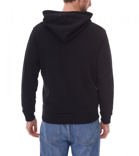 JACK & JONES Herren Kapuzen-Pullover mit Baumwollanteil Langarm-Shirt mit farblichen Akzenten 12262421 Schwarz