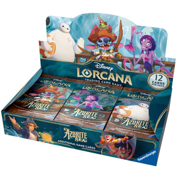 Disney Lorcana: Set 6 - Azurite Sea - Display mit 24 Booster Packs (Englisch) - Trading Cards