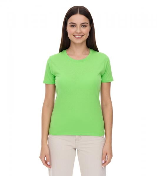 ELEVATE Heros Damen T-Shirt schlichtes Baumwoll-Shirt 150 g/m2 Basic-Shirt Unterzieh-Shirt 3802968 Apfelgr&uuml;n