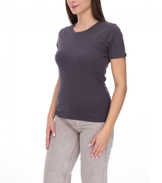 ELEVATE Heros Damen T-Shirt schlichtes Baumwoll-Shirt 150 g/m2 Basic-Shirt Unterzieh-Shirt 3802989 Dunkelgrau