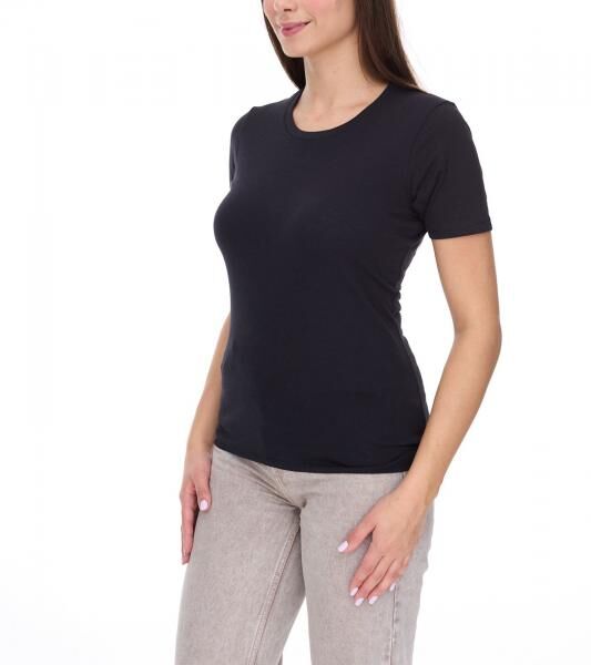 ELEVATE Heros Damen T-Shirt schlichtes Baumwoll-Shirt 150 g/m2 Basic-Shirt Unterzieh-Shirt 3802999 Schwarz