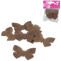 Confetti vlinders bruin 7 cm