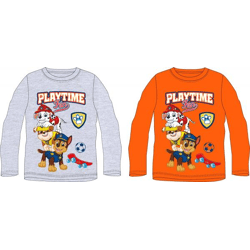 Paw Patrol - Langarm T-Shirt für Jungs grau / orange - 2-fach sortiert - 98-128 cm