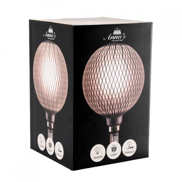 Annas Collection LED-Glühbirne Glühbirne Raster dimmbar E27 5,5 W