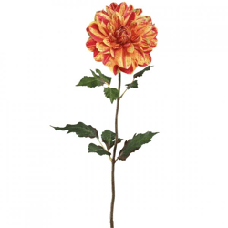 PTMD Kunstblume Dahlie gelb/rot 73 cm