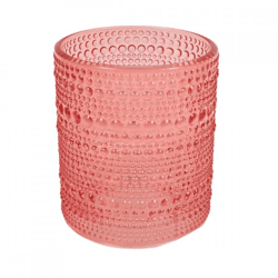 Tealight holder Mimizan glass orange 10 cm