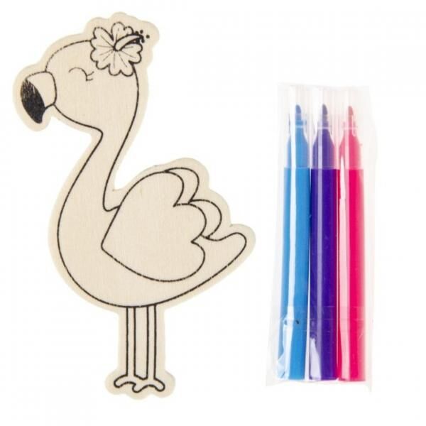 Färbe deine eigene Holzfigur DIY 11 cm 3fach sortiert