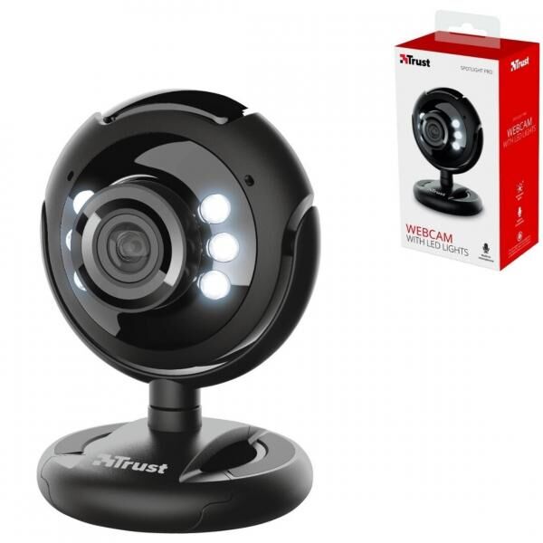 Trust Spotlight Pro Webkamera schwarz 7 cm