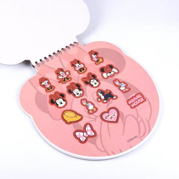 Disney Minnie Mouse - Notizbuch mit Sticker - rund