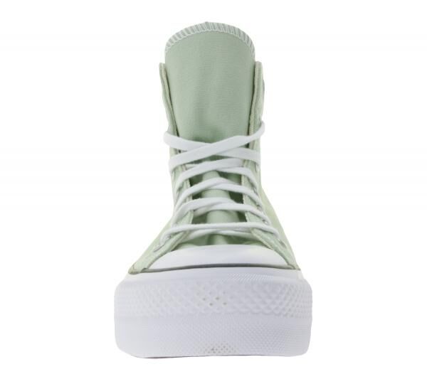 Converse Chuck Taylor All Star Lift Platform Damen Schuhe High Top Chucks mit SmartFOAM-Einlegesohle Retro-Sneaker A03541C Gr&uuml;n