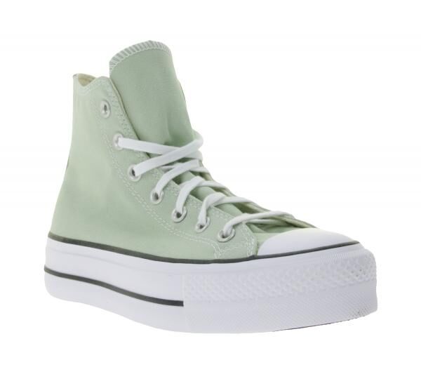 Converse Chuck Taylor All Star Lift Platform Damen Schuhe High Top Chucks mit SmartFOAM-Einlegesohle Retro-Sneaker A03541C Gr&uuml;n
