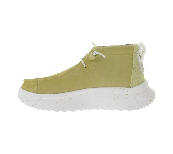HEY DUDE Wendy Peak Damen Schlupf-Stiefelette im Mokassin-Look mit Wechselfu&szlig;bett und Echtleder 40411-265 Beige