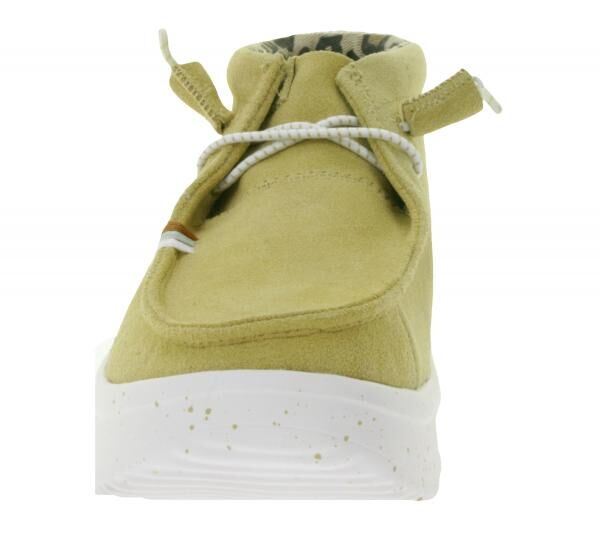 HEY DUDE Wendy Peak Damen Schlupf-Stiefelette im Mokassin-Look mit Wechselfu&szlig;bett und Echtleder 40411-265 Beige