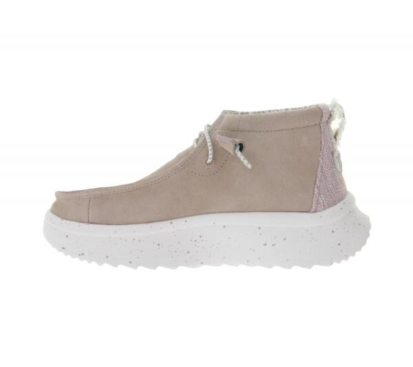 HEY DUDE Wendy Peak Damen Schlupf-Stiefelette im Mokassin-Look mit Wechselfu&szlig;bett und Echtleder 40411-684 Altrosa