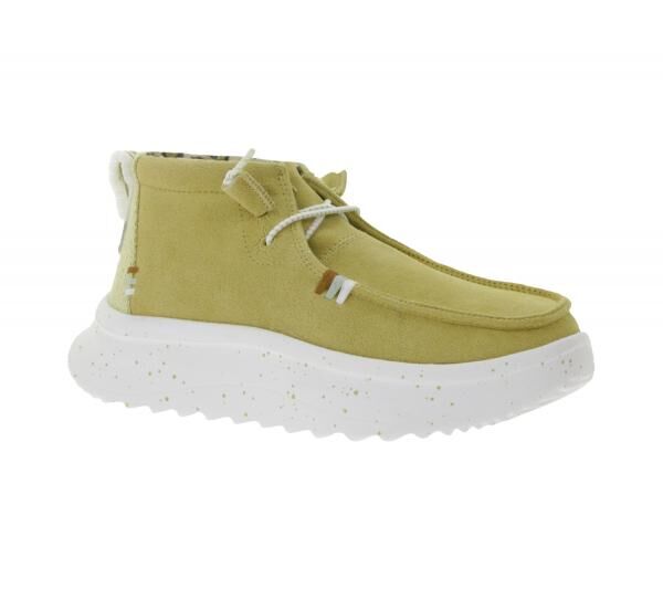 HEY DUDE Wendy Peak Damen Schlupf-Stiefelette im Mokassin-Look mit Wechselfu&szlig;bett und Echtleder 40411-265 Beige