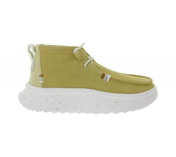 HEY DUDE Wendy Peak Damen Schlupf-Stiefelette im Mokassin-Look mit Wechselfu&szlig;bett und Echtleder 40411-265 Beige