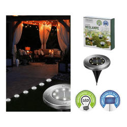 LED Solar Wegleuchte, Erdspieß ca. 12cmD