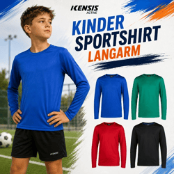  Kinder Langarm-Sportshirt Kensis