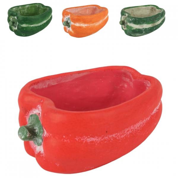 Bloempot paprika 19 cm 4 assorti