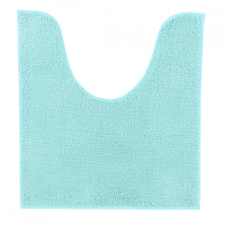Toilet mat aqua polyester 45 x 50 cm