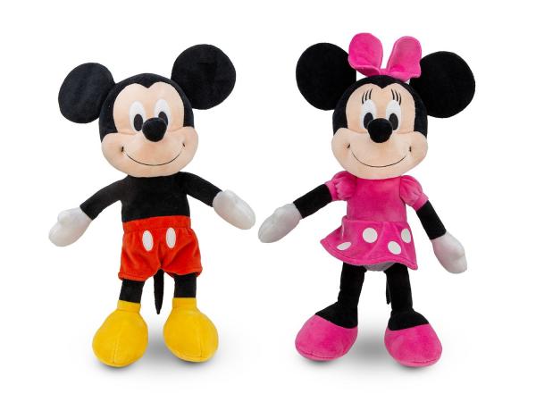 Disney Mickey & Minnie plush figure assortment - 2 assorted - 30 / 40 cm