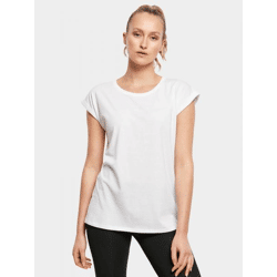 modernes Build Your Brand Damen T-Shirt 140 g/m² mit Baumwolle Weiß