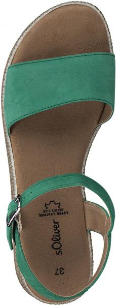 Sportliche s.Oliver Sandalen Sandalen f&uuml;r Damen 5-5-28216-20 712 Gr&uuml;n