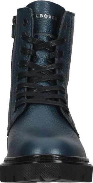Elegante BULLBOXER Stiefelette Schn&uuml;rschuhe f&uuml;r M&auml;dchen AJS500E6L PETRK Blau