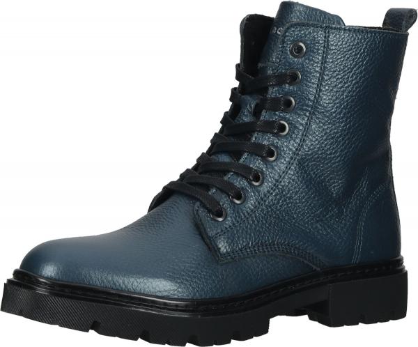 Elegante BULLBOXER Stiefelette Schn&uuml;rschuhe f&uuml;r M&auml;dchen AJS500E6L PETRK Blau