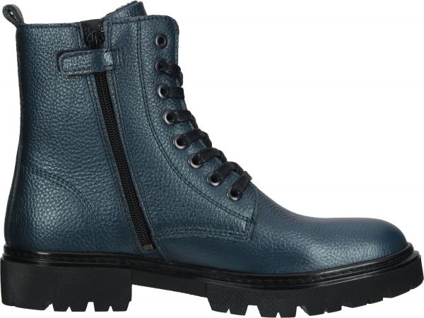 Elegante BULLBOXER Stiefelette Schn&uuml;rschuhe f&uuml;r M&auml;dchen AJS500E6L PETRK Blau