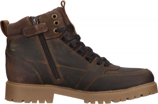 Trendige BULLBOXER Stiefelette Schn&uuml;rschuhe f&uuml;r Jungen ALL527E6L COGNK Braun