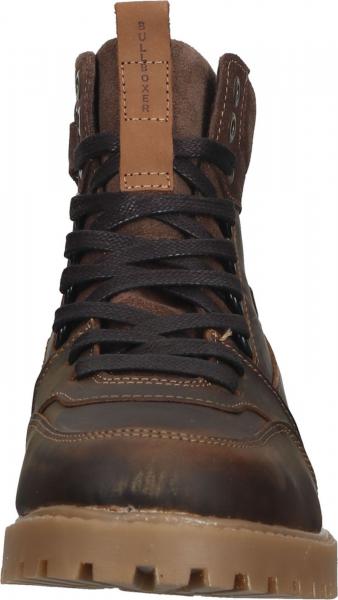 Trendige BULLBOXER Stiefelette Schn&uuml;rschuhe f&uuml;r Jungen ALL527E6L COGNK Braun