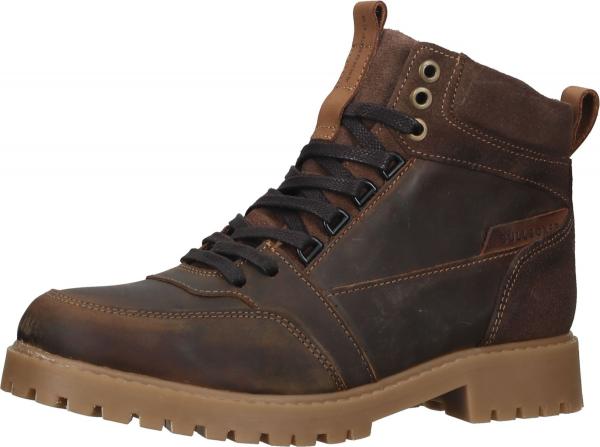 Trendige BULLBOXER Stiefelette Schn&uuml;rschuhe f&uuml;r Jungen ALL527E6L COGNK Braun