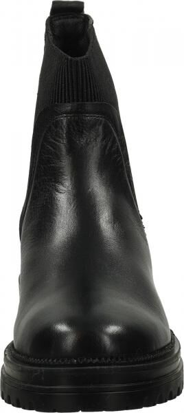 Hochwertige LAZAMANI Stiefelette Schlupfschuhe f&uuml;r Damen 85611 black Schwarz