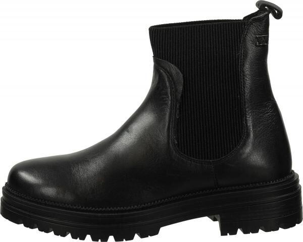 Hochwertige LAZAMANI Stiefelette Schlupfschuhe f&uuml;r Damen 85611 black Schwarz