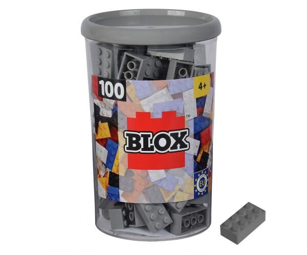 Androni - Blox 100 graue 8er Bausteine in Dose