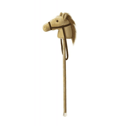 Giddy Ups - Pony beige ca. 94 cm - Plüsch-Steckenpferd