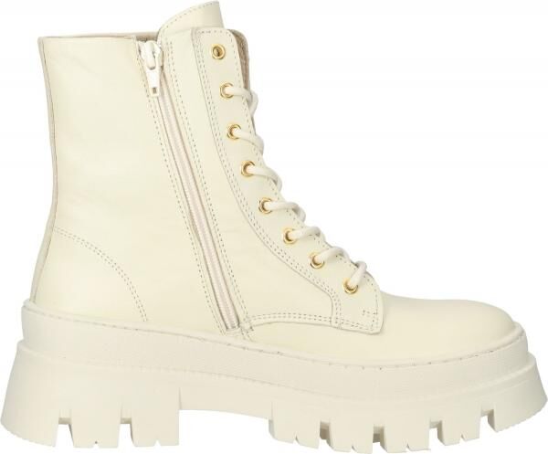 Bequeme Steve Madden Stiefelette Schn&uuml;rschuhe f&uuml;r Damen Frederique SM11002062-287 Wei&szlig;