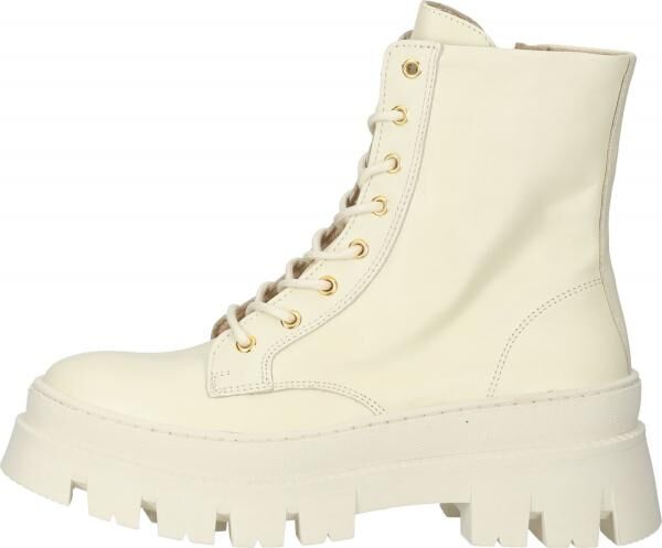 Bequeme Steve Madden Stiefelette Schn&uuml;rschuhe f&uuml;r Damen Frederique SM11002062-287 Wei&szlig;