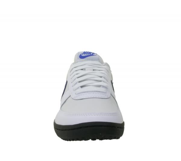 NIKE Field General &acute;82 Herren Low-Top-Sneaker Damen Retro Turnschuhe mit Echtleder FQ8762 106 Wei&szlig;/Grau/Blau