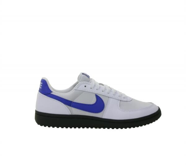 NIKE Field General &acute;82 Herren Low-Top-Sneaker Damen Retro Turnschuhe mit Echtleder FQ8762 106 Wei&szlig;/Grau/Blau