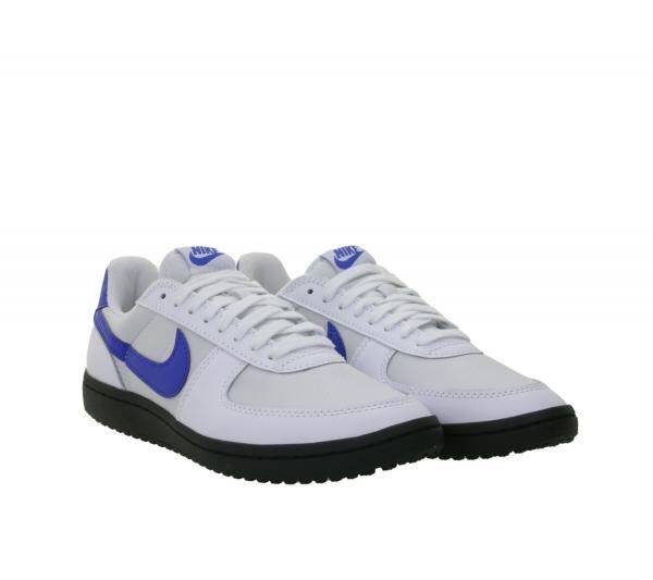 NIKE Field General &acute;82 Herren Low-Top-Sneaker Damen Retro Turnschuhe mit Echtleder FQ8762 106 Wei&szlig;/Grau/Blau