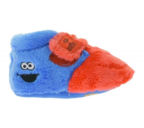 Ugg X Sesame Street Baby Kinder Hausschuhe mit Cookie Monster-Print Krabbelschuhe 1147213I Blau/Rot